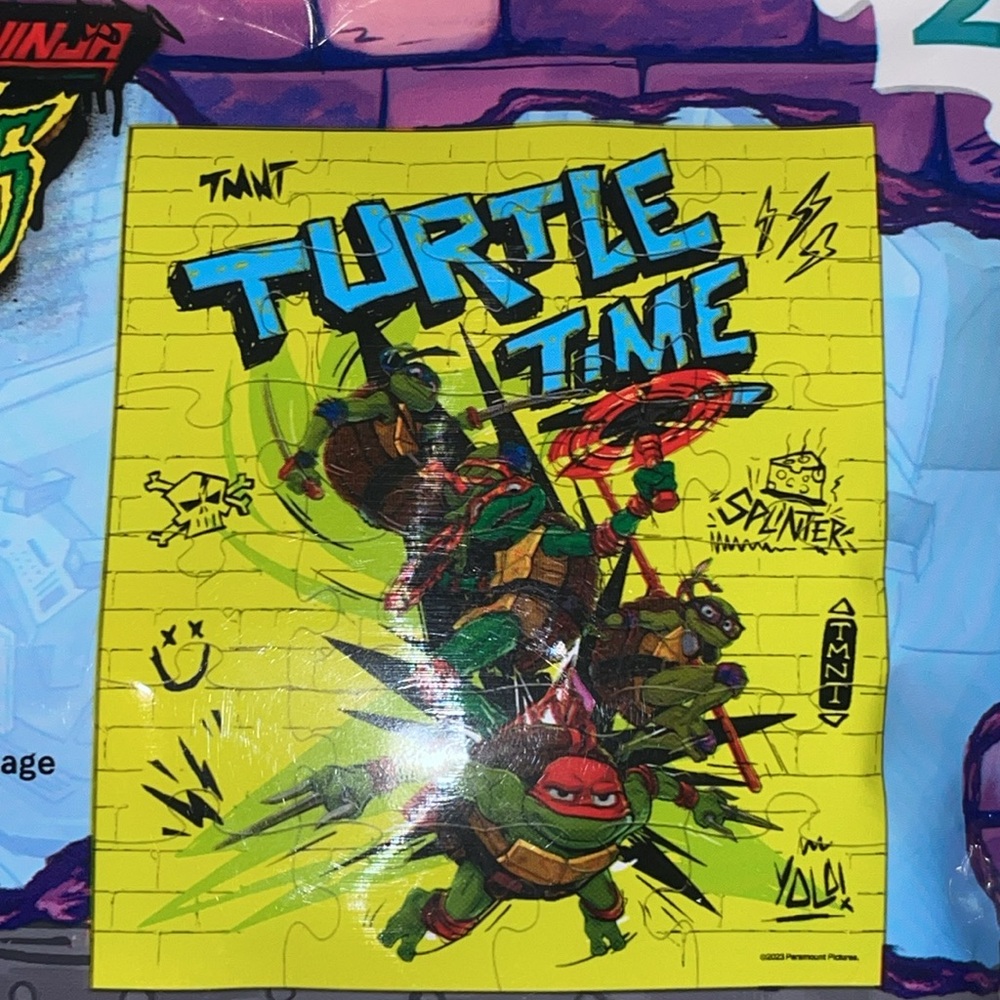 •NICKELODEON•NIB TEENAGE MUTANT NINJA TURTLES "MUTANT NAYHEM" 24 PC.  PUZZLE(5+)